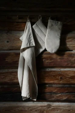 Oven Glove Stripes, Beige/Cola