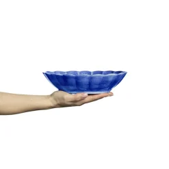 Oyster Bowl 75 cl, Blue