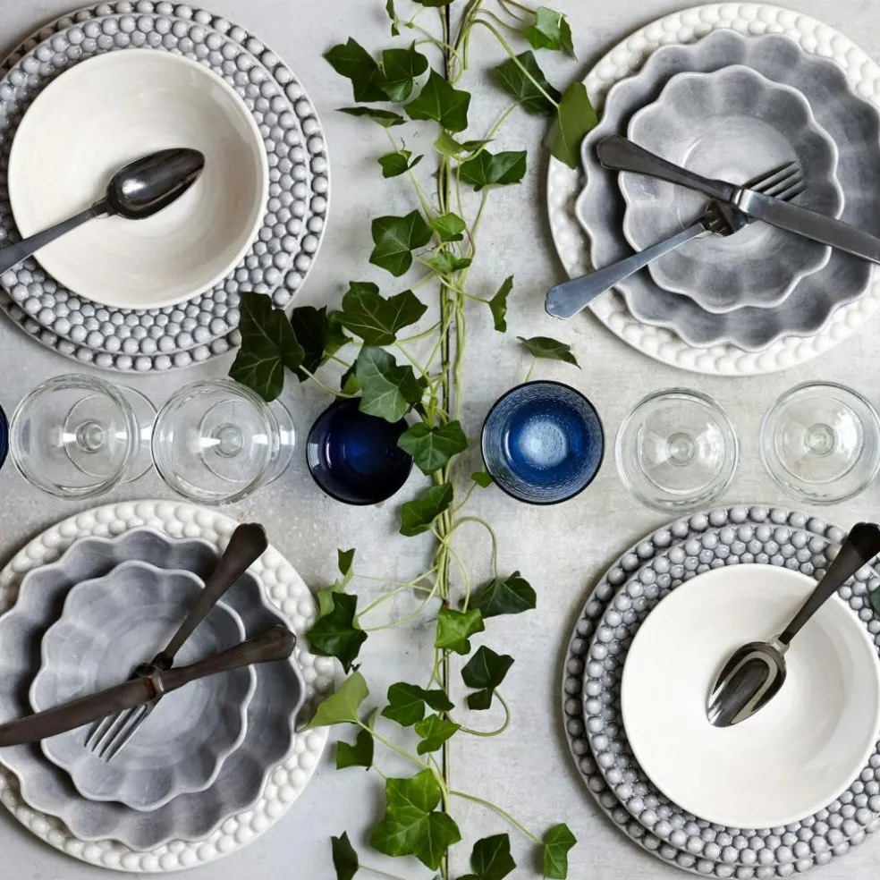 Oyster Bowl 24 cm, White