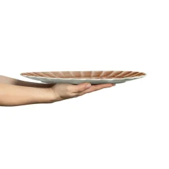 Oyster Dish 35x30 cm, Plum