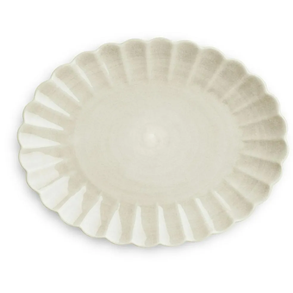 Oyster Dish 35x30 cm, Plum