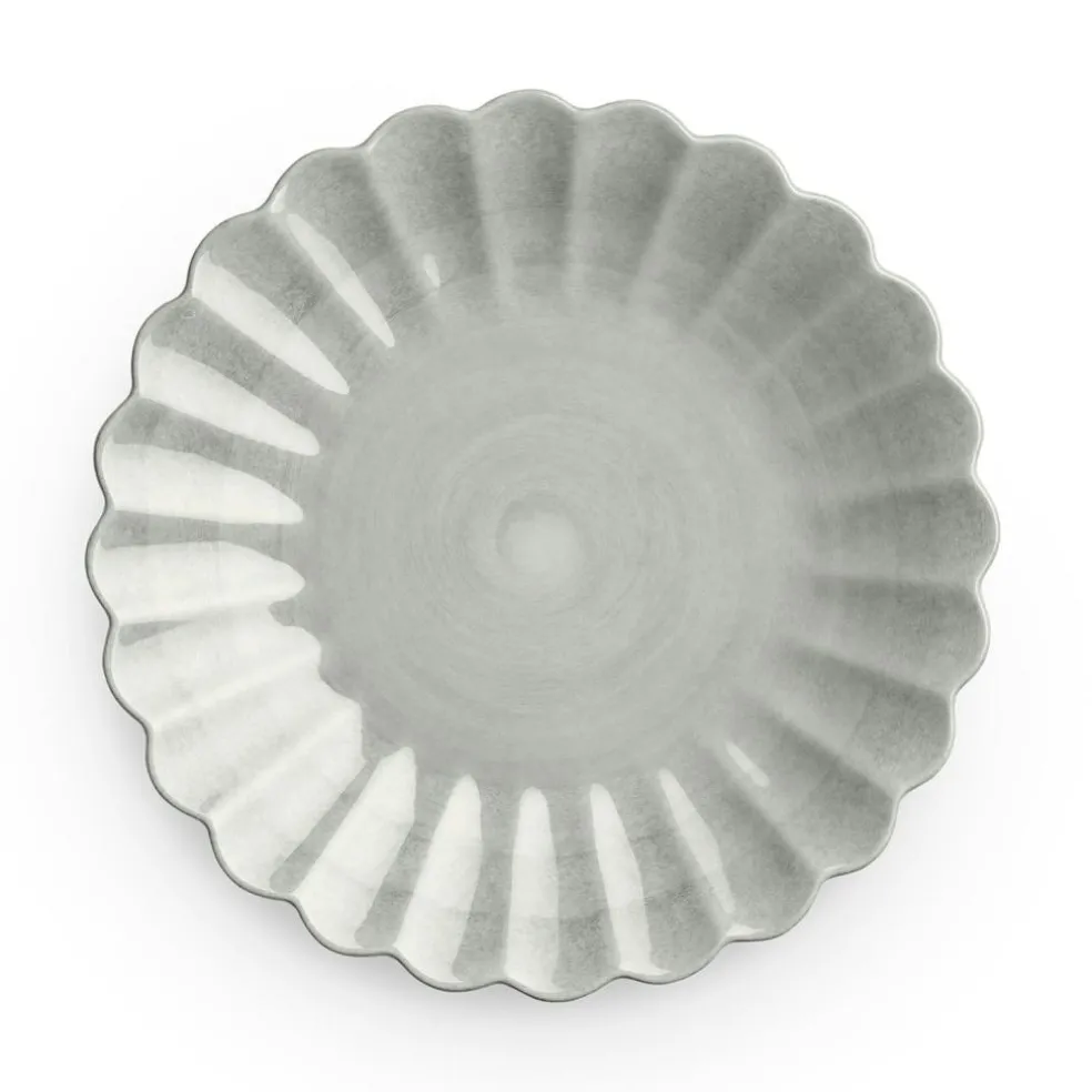 Oyster Plate, Orange, 20 cm