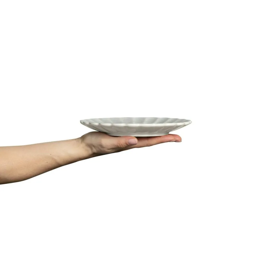 Oyster Plate, Orange, 20 cm