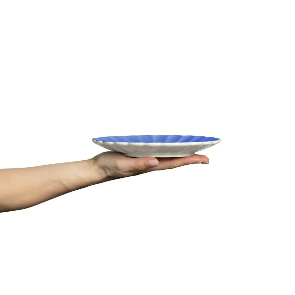 Oyster Plate, Orange, 20 cm