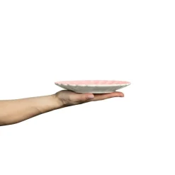 Oyster Plate, Orange, 20 cm