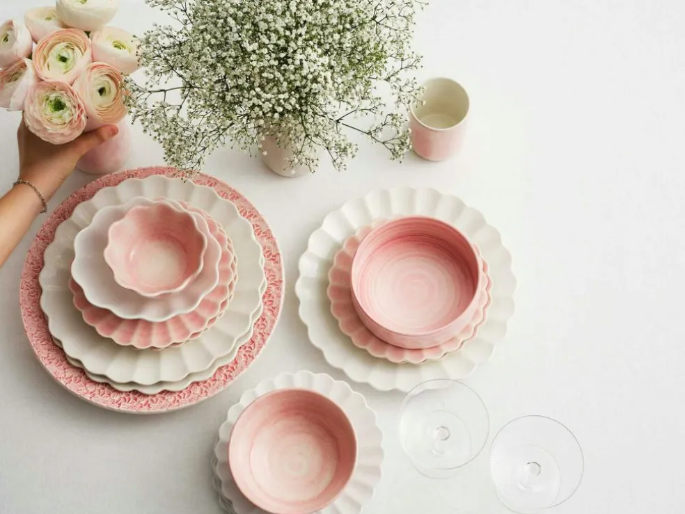 Oyster Plate, Orange, 20 cm