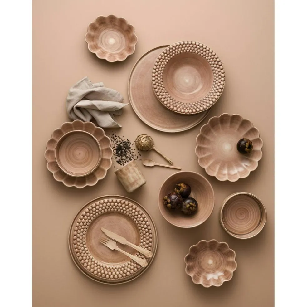 Oyster Plate, Orange, 20 cm