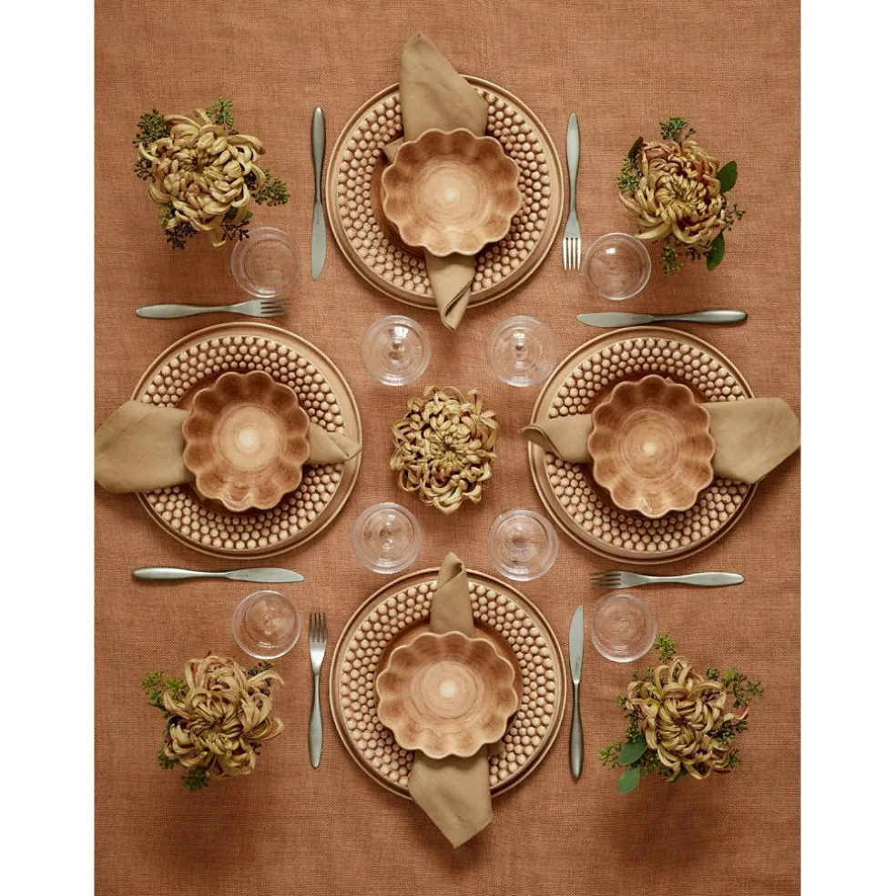 Oyster Plate, Orange, 20 cm