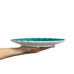 Oyster Plate, Yellow, 28 cm