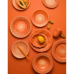 Oyster Plate, Yellow, 28 cm