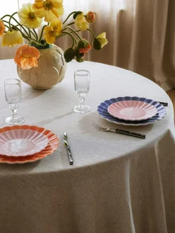 Oyster Plate, Yellow, 28 cm