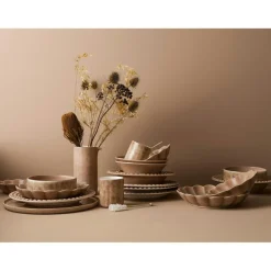 Oyster Plate, Yellow, 28 cm