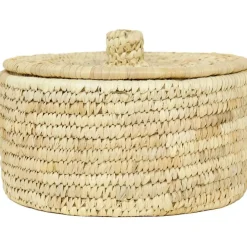 Palm Unit Basket With Lid Nature, M