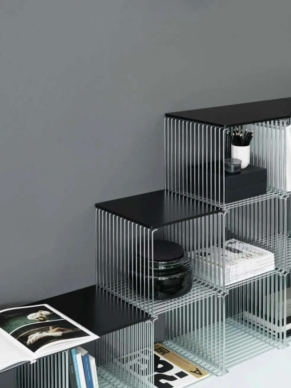 Panton Wire Top Panel D:18, Anthracite