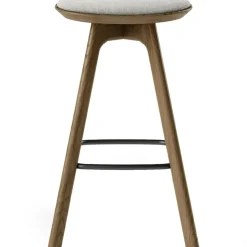 Pauline Bar Stool 75 cm, Oiled Oak / Leather Almond