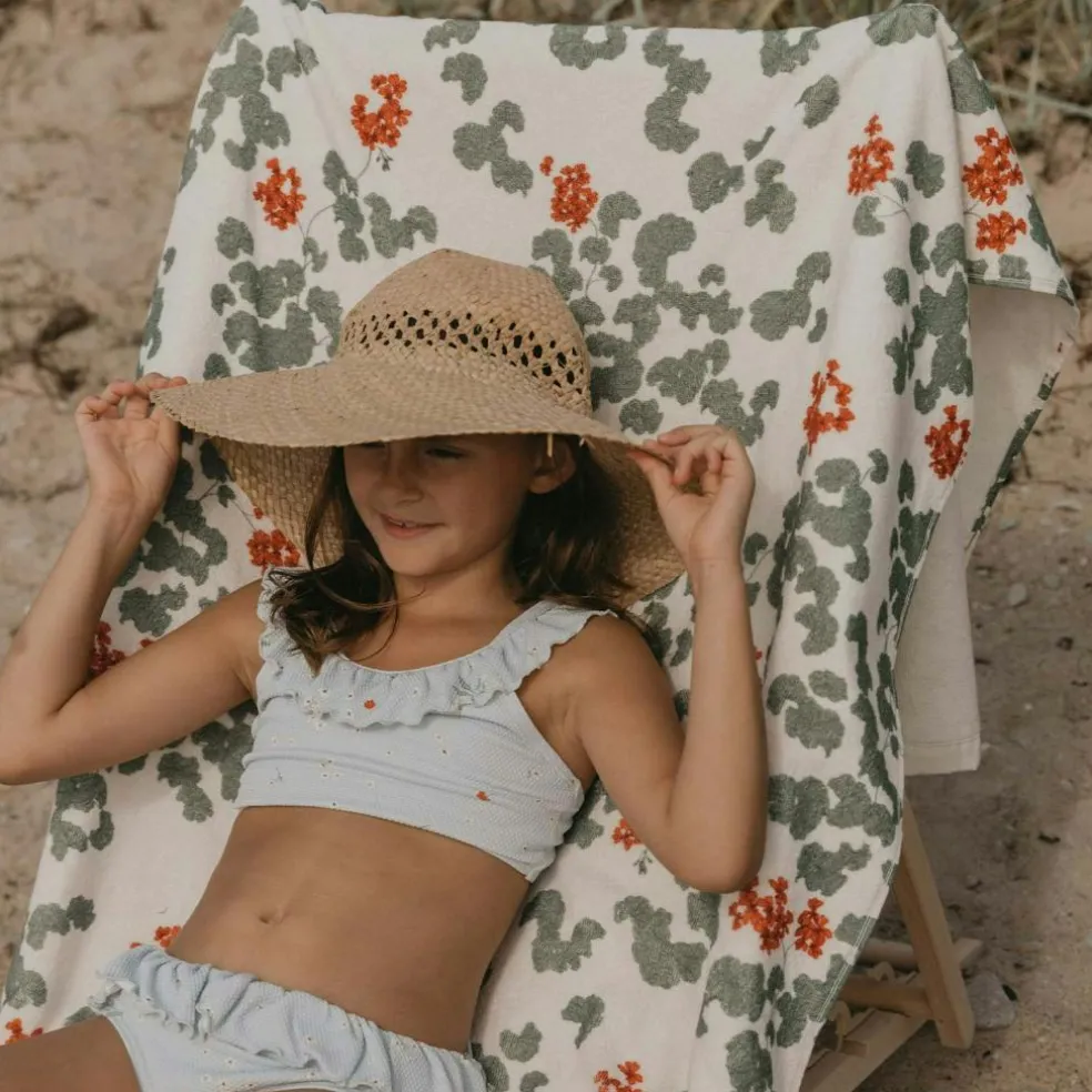 Pelargonium Bath Towel, 140x70 cm