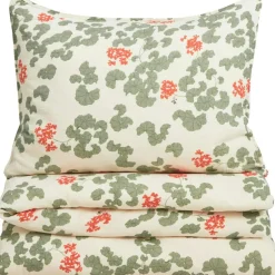 Pelargonium Muslin Bed Set, 150x210 + 50x60 cm