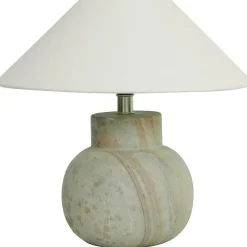 Pella Lamp Base, Travertine