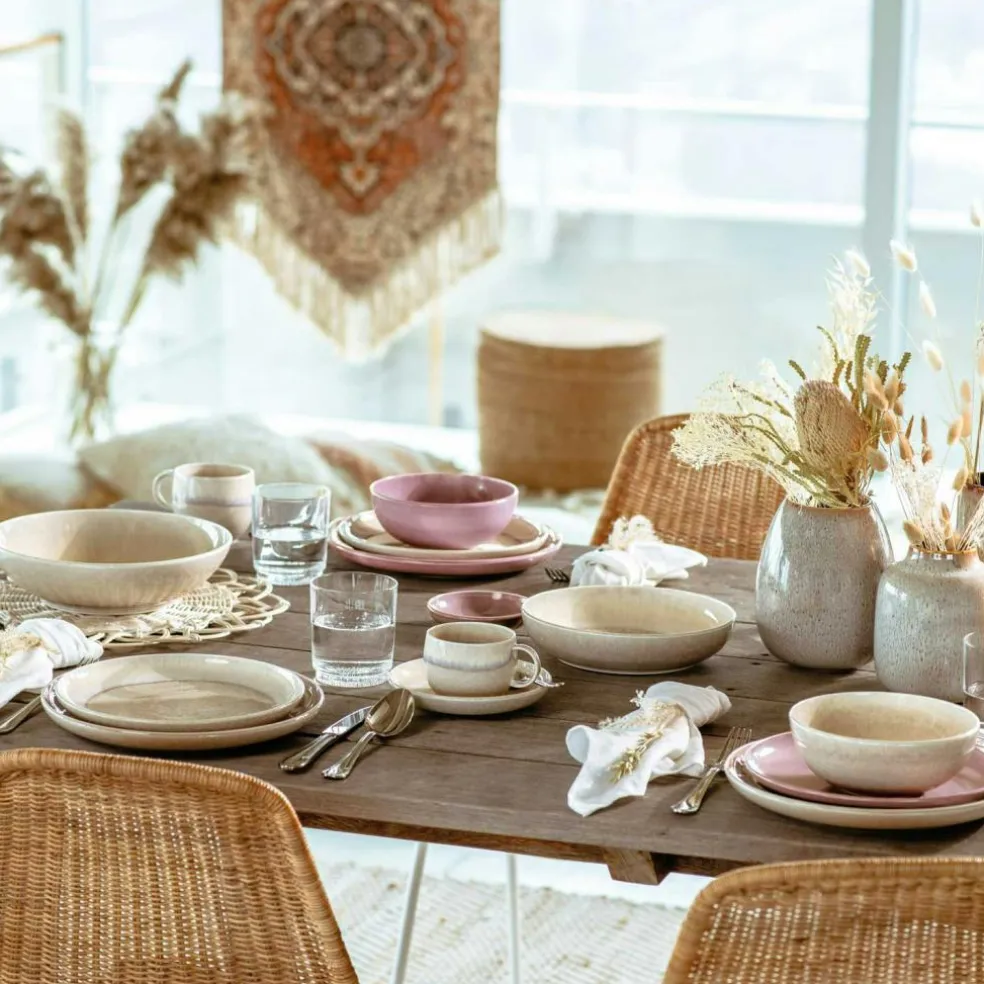 Perlemor Salad Plate 24 cm, Sand