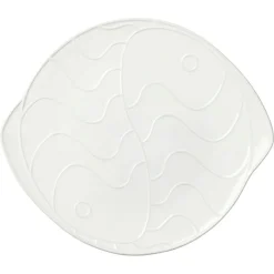Pesce Dish White, 30,6x34,6 cm