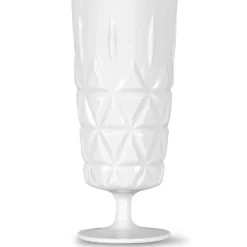 Picknick Glass High With Foot Acrylic 4-pack, Clear