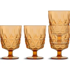 Picnic Juni Glass With Foot 4-pack, Clear