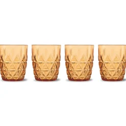 Picnic Juni Water Glasses 4-pack, Amber