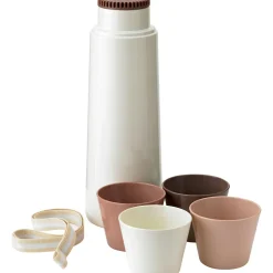 Picnic Thermos Bottle With Four Cups