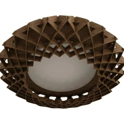 Pilke Signature 45 Flush Ceiling Light, Brown