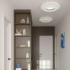 Pilke Signature 45 Flush Ceiling Light, Brown