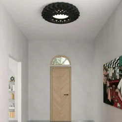 Pilke Signature 45 Flush Ceiling Light, Brown