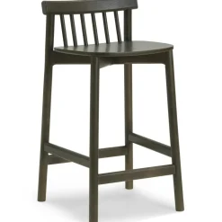 Pind Bar Stool 75 cm, Black Stained Ash