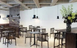 Pind Bar Stool 75 cm, Black Stained Ash