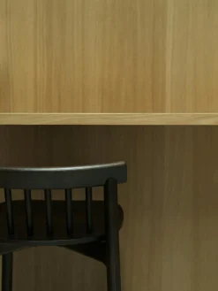 Pind Bar Stool 75 cm, Black Stained Ash