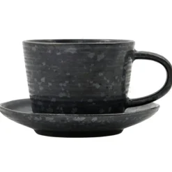 Pion Cup With Saucer 23 cl, Grey/White