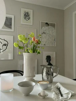 Pion Egg Cups 4-pack, Grey / White