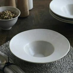 Pion Pasta Plate 25 cm, White / Grey