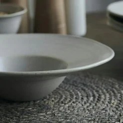 Pion Pasta Plate 25 cm, White / Grey