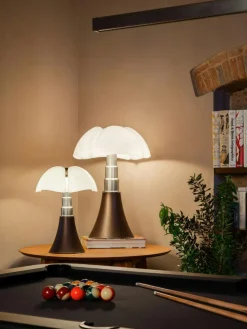 Pipistrello Medium Table Lamp, Dark Brown