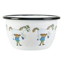 Pippi And The Horse Enamel Bowl, 60 cl