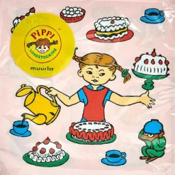 Pippi's Birthday Napkin 33x33 cm