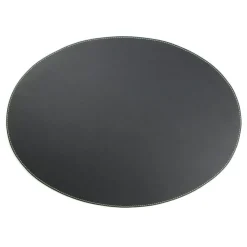 Placemat, Leather, Black