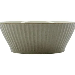 Pleat Bowl 19 cm, Grey Brown