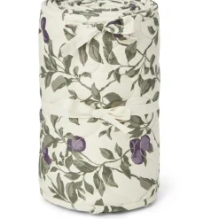 Plum Satin Crib Bumper