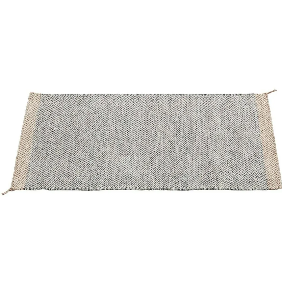 Ply Wool Rug 200x300 cm, Black / White