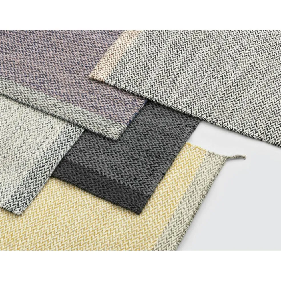 Ply Wool Rug 200x300 cm, Black / White