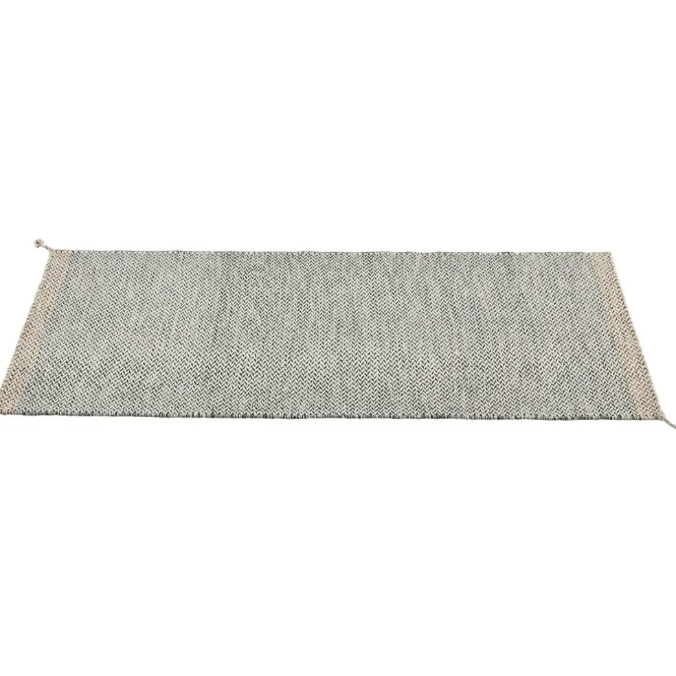 Ply Wool Rug 200x300 cm, Black / White