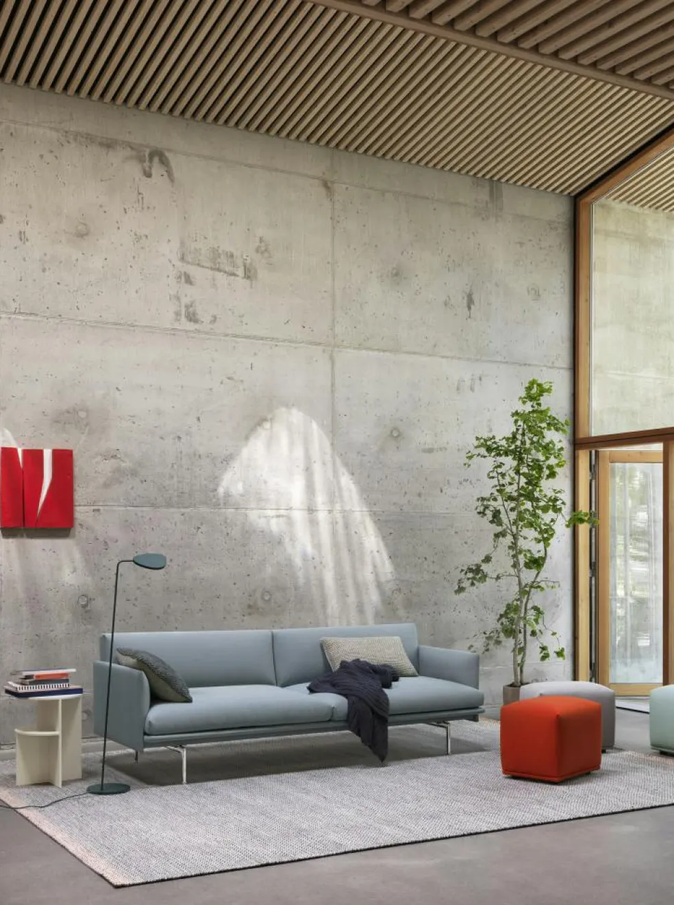 Ply Wool Rug 200x300 cm, Black / White