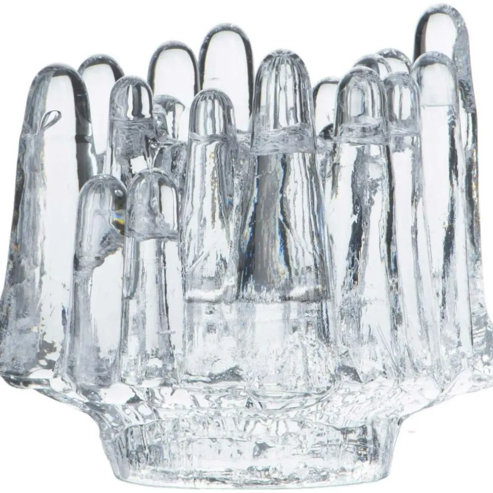 Polar Candle Holder 8,6 cm, Clear