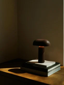 Porta Table Lamp Portable, Bright Red